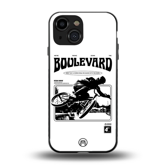 boulevard back phone cover | glass case for iphone 13 mini