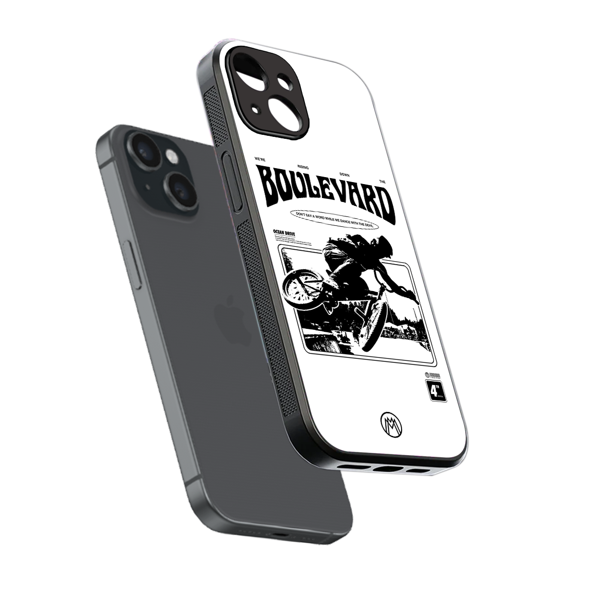 boulevard back phone cover | glass case for iphone 13 mini