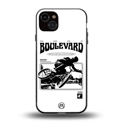 boulevard back phone cover | glass case for iphone 14 plus