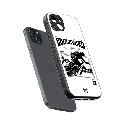 boulevard back phone cover | glass case for iphone 14 plus