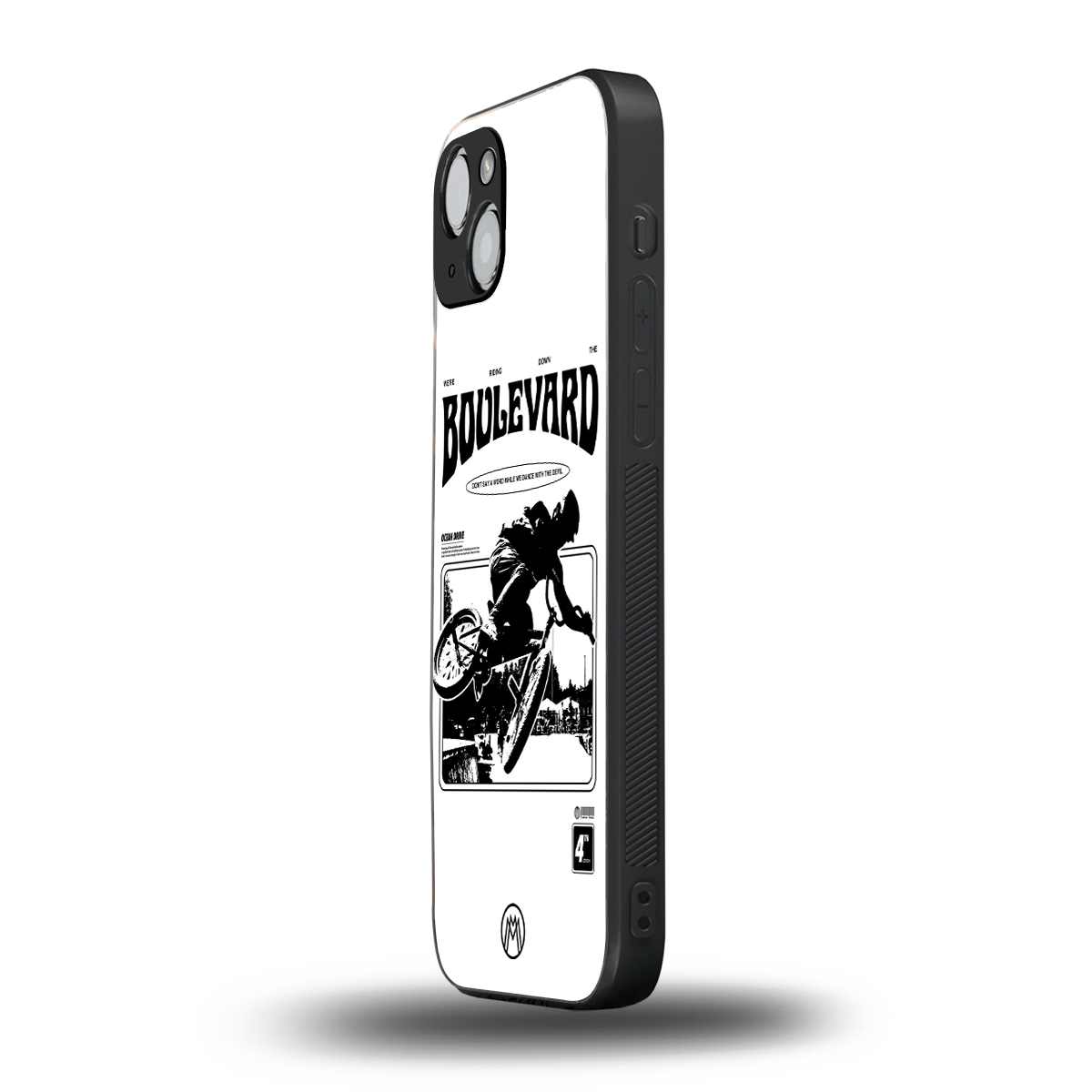 boulevard back phone cover | glass case for iphone 15 plus