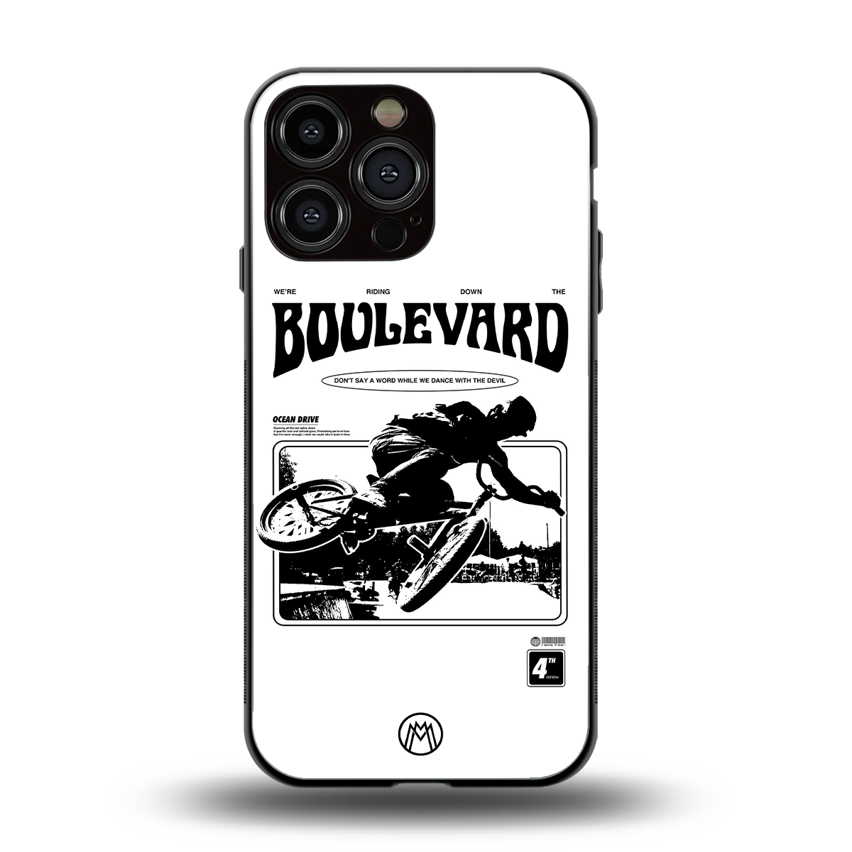 boulevard back phone cover | glass case for iphone 14 pro max