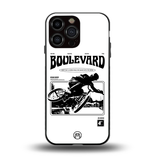 boulevard back phone cover | glass case for iphone 14 pro max