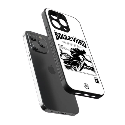 boulevard back phone cover | glass case for iphone 14 pro max