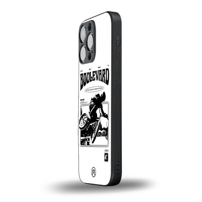 boulevard back phone cover | glass case for iphone 14 pro max