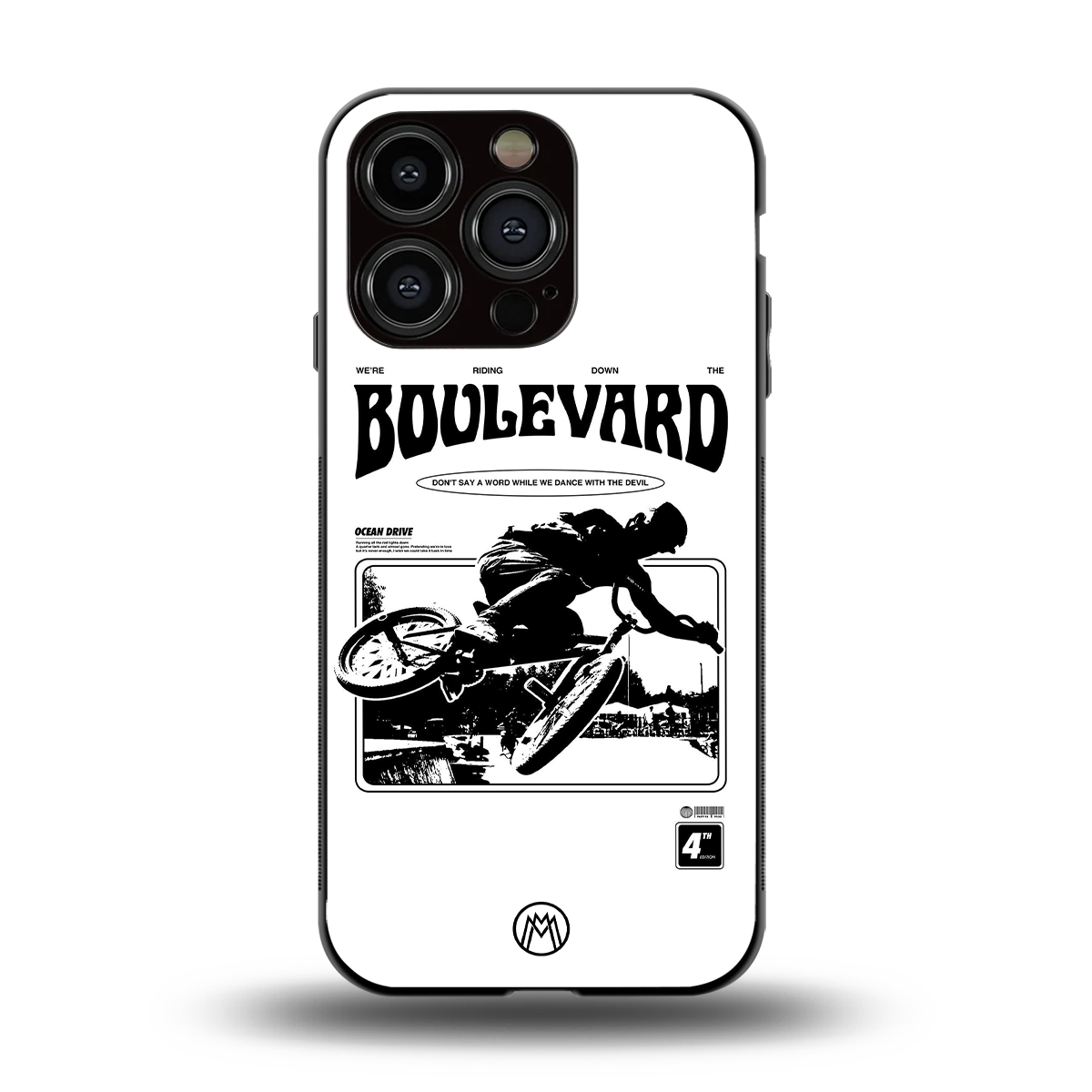 boulevard back phone cover | glass case for iphone 15 pro