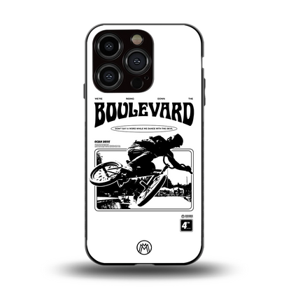 boulevard back phone cover | glass case for iphone 15 pro