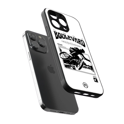 boulevard back phone cover | glass case for iphone 15 pro