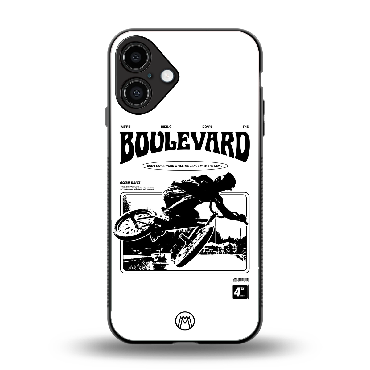 boulevard back phone cover | glass case for iphone 16 plus