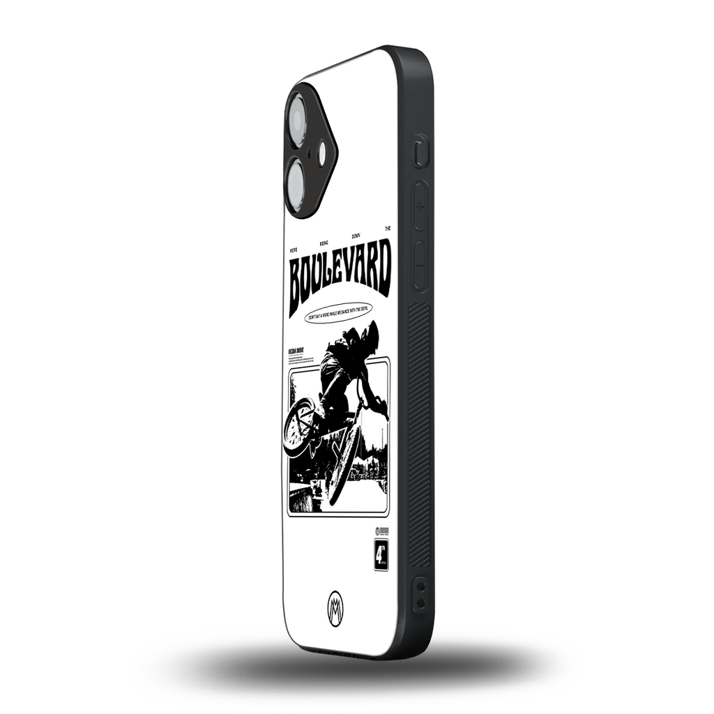 boulevard back phone cover | glass case for iphone 16 plus