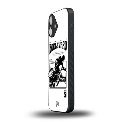 boulevard back phone cover | glass case for iphone 16 plus