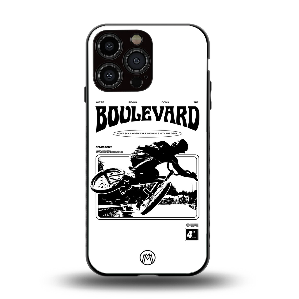 boulevard back phone cover | glass case for iphone 16 pro max