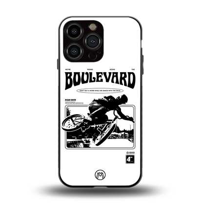 boulevard back phone cover | glass case for iphone 16 pro max