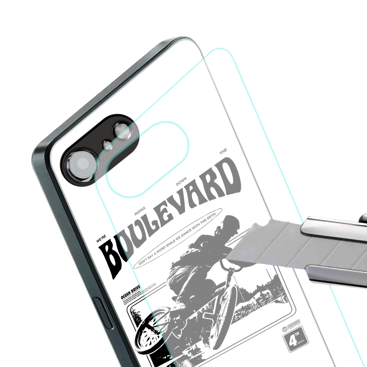 boulevard back phone cover | glass case for iphone 16e