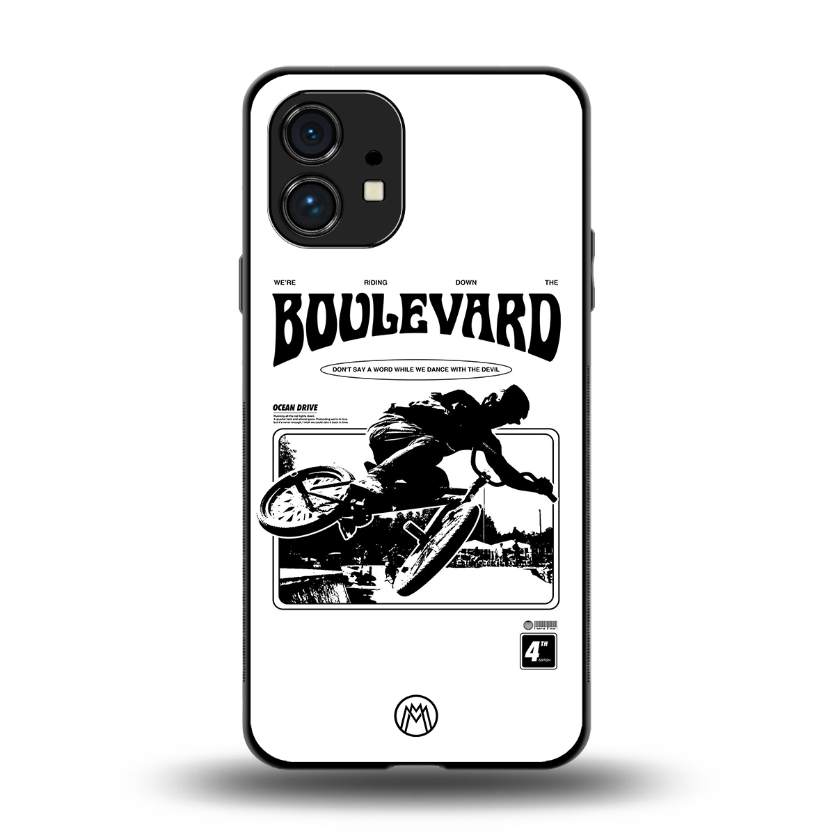 boulevard back phone cover | glass case for nothing phone 1