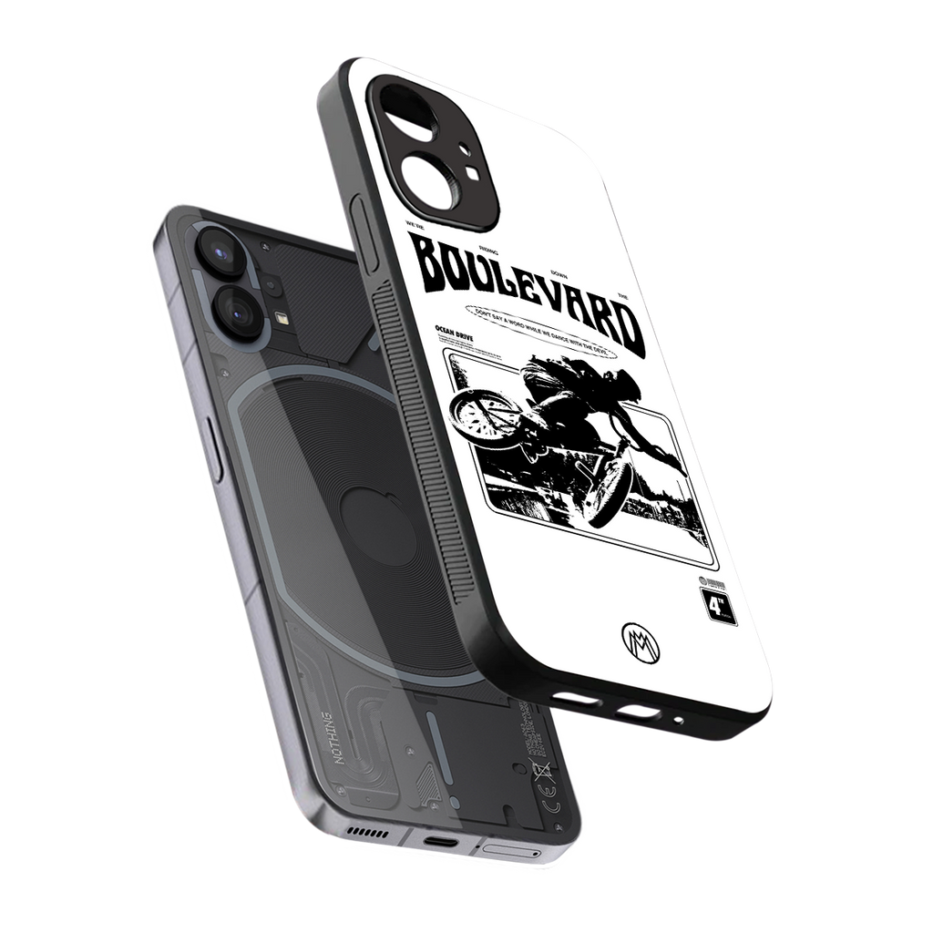 boulevard back phone cover | glass case for nothing phone 1