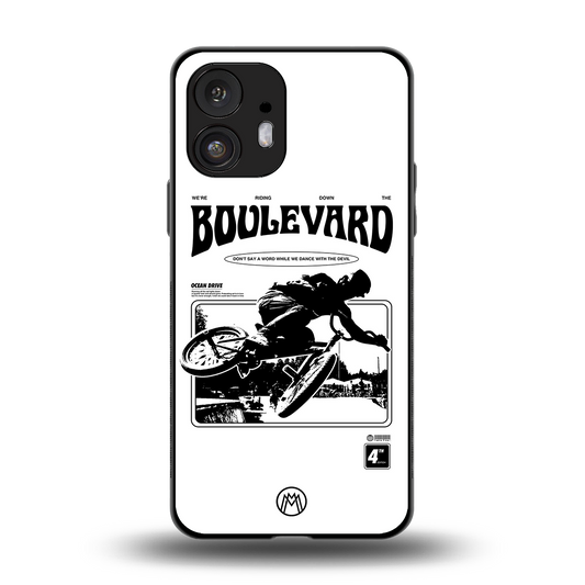 boulevard back phone cover | glass case for nothing phone 2