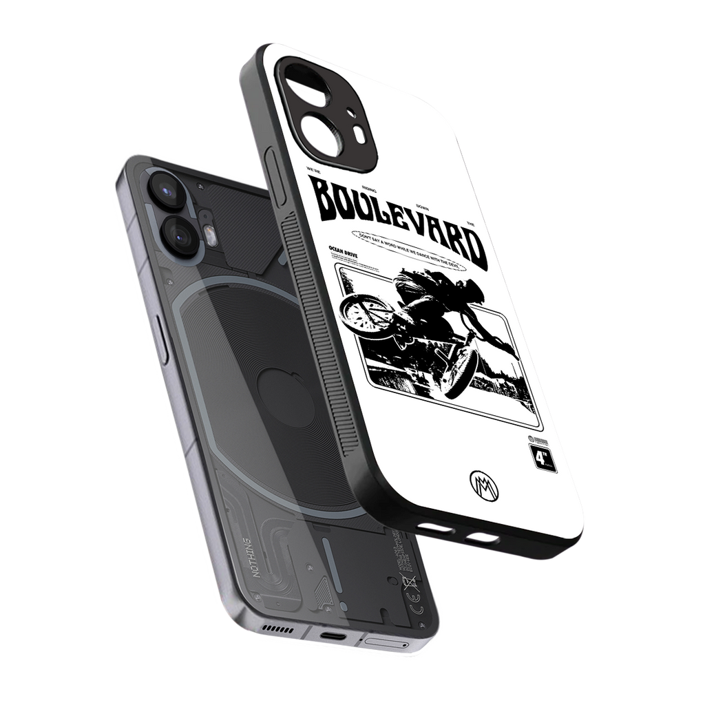 boulevard back phone cover | glass case for nothing phone 2