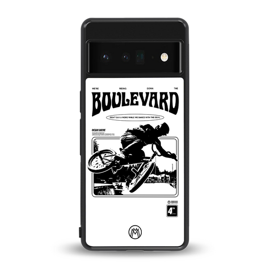 boulevard back phone cover | glass case for google pixel 6 pro