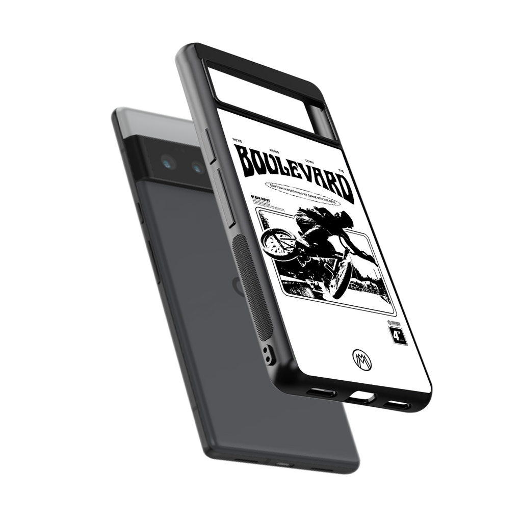 boulevard back phone cover | glass case for google pixel 6 pro