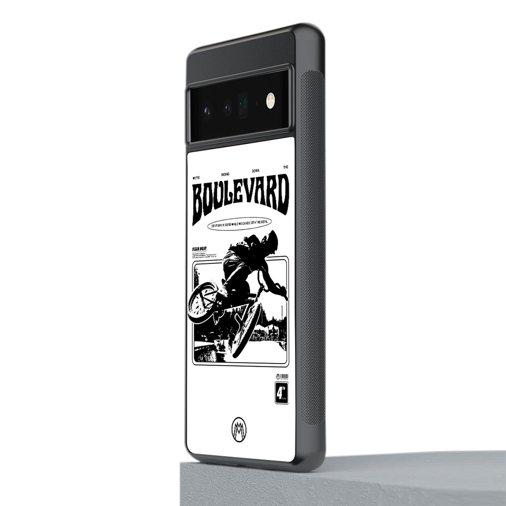 boulevard back phone cover | glass case for google pixel 6 pro