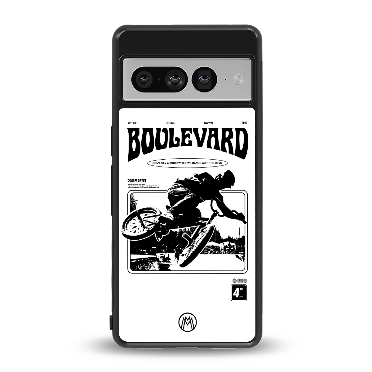 boulevard back phone cover | glass case for google pixel 7 pro