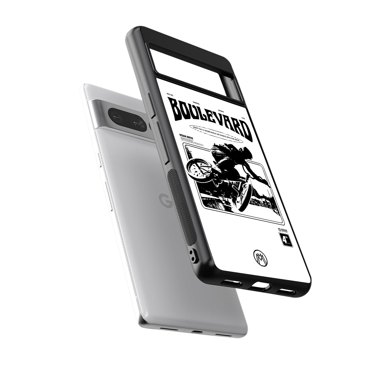 boulevard back phone cover | glass case for google pixel 7 pro