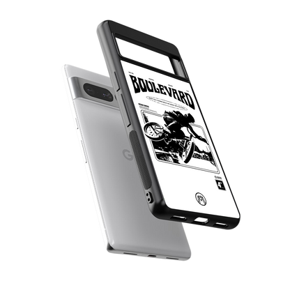 boulevard back phone cover | glass case for google pixel 7 pro