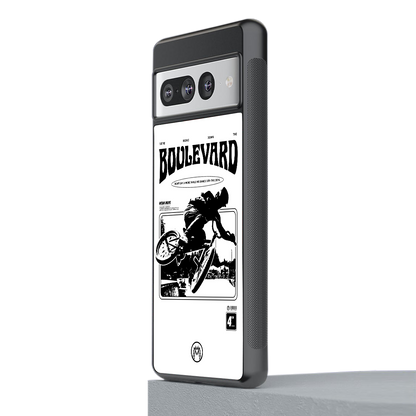 boulevard back phone cover | glass case for google pixel 7 pro