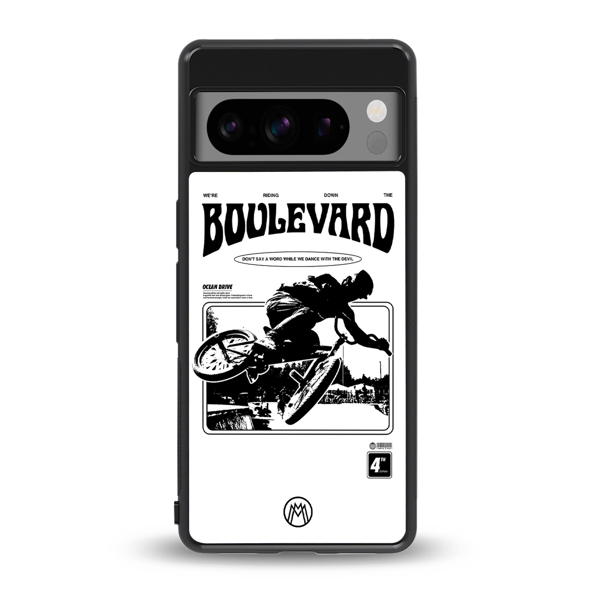 boulevard back phone cover | glass case for google pixel 8 pro