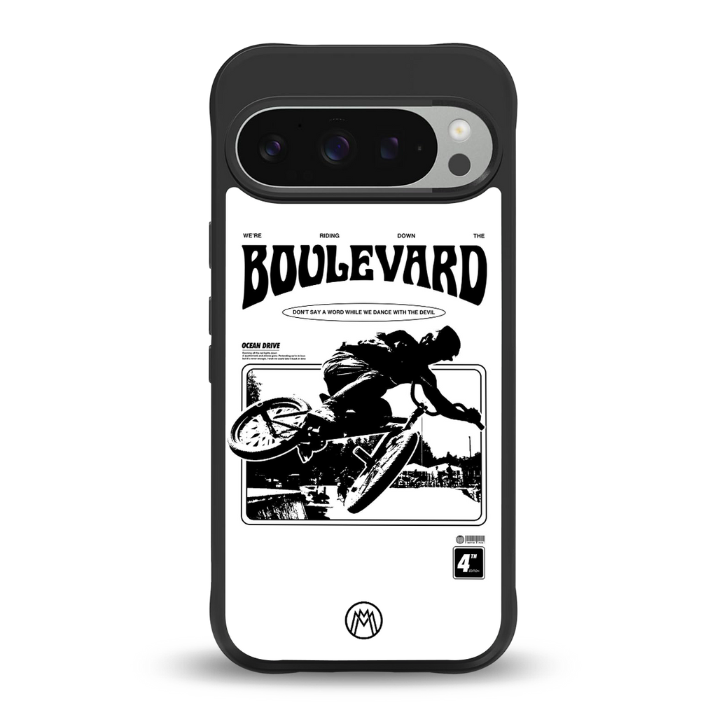 boulevard back phone cover | glass case for google pixel 9 pro