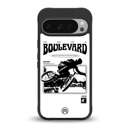 boulevard back phone cover | glass case for google pixel 9 pro xl