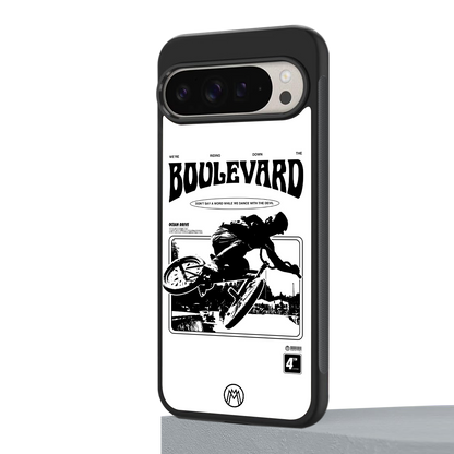 boulevard back phone cover | glass case for google pixel 9 pro xl