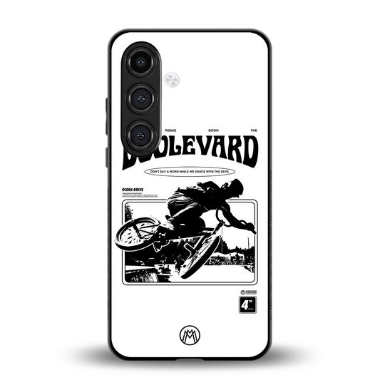 boulevard back phone cover | glass case for samsung galaxy s23 plus