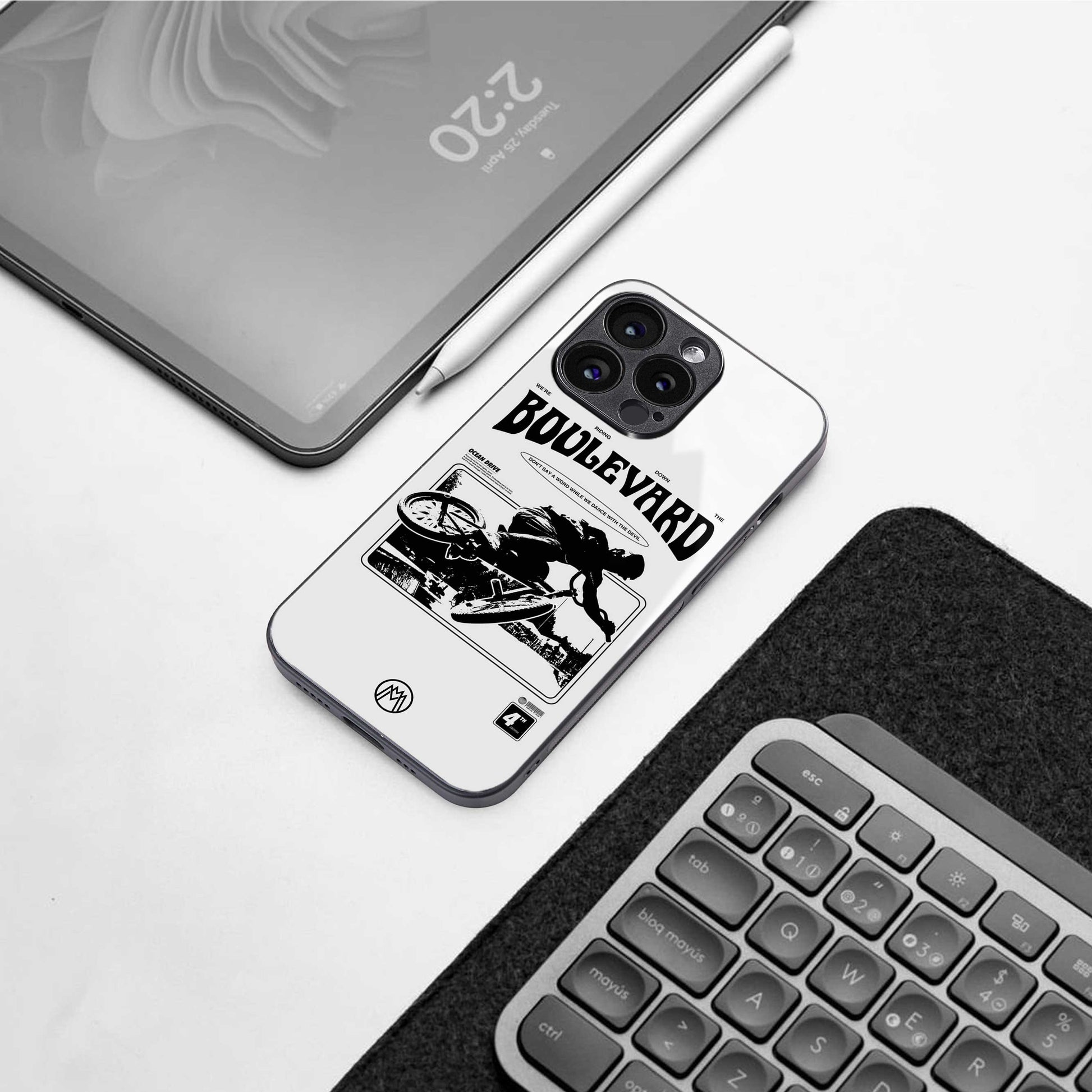 boulevard back phone cover | glass case for samsung galaxy s24 plus