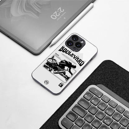 boulevard back phone cover | glass case for iphone 16 pro