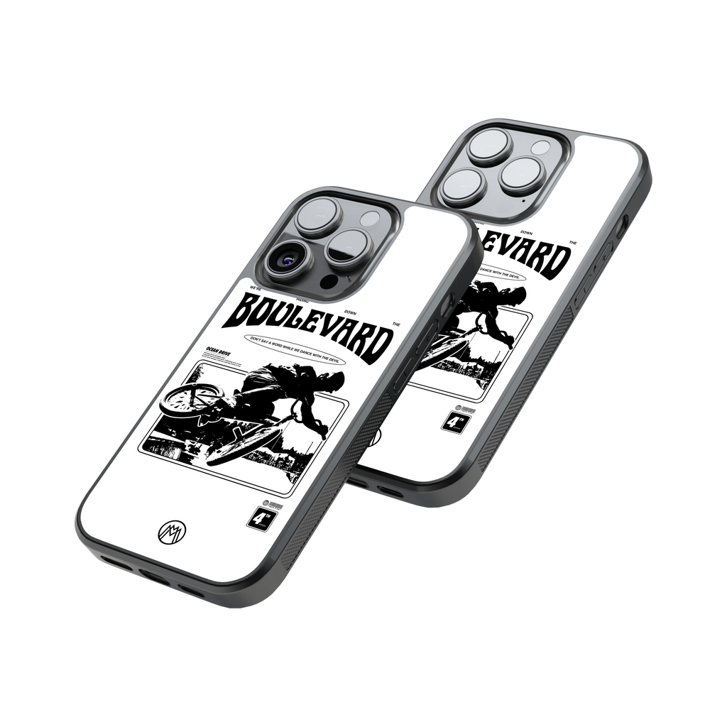 Protective Glass Back Phone Case Compatible with iPhone, Samsung, OnePlus, Pixel & More