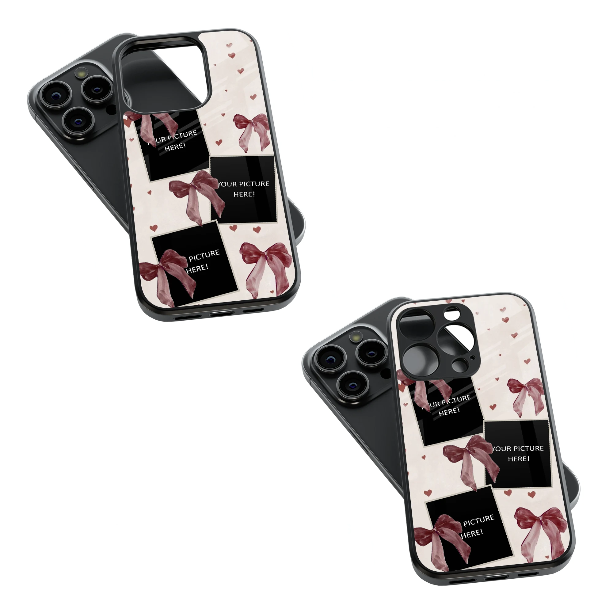 Polaroid Personalised Glass Phone Case