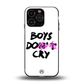 boys do cry back phone cover | glass case for iphone 13 pro