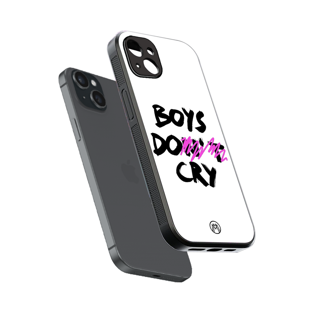 boys do cry back phone cover | glass case for iphone 15 plus