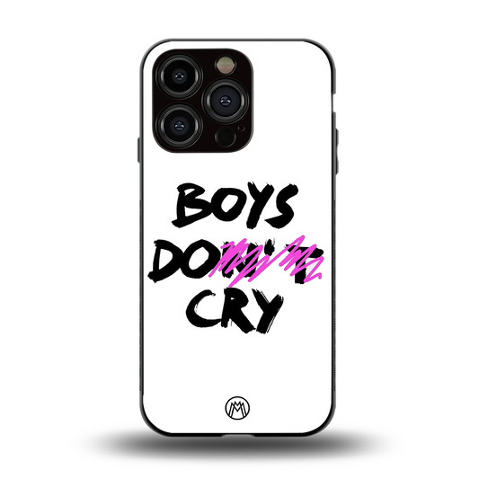 boys do cry back phone cover | glass case for iphone 15 pro