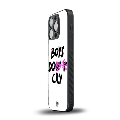 boys do cry back phone cover | glass case for iphone 15 pro