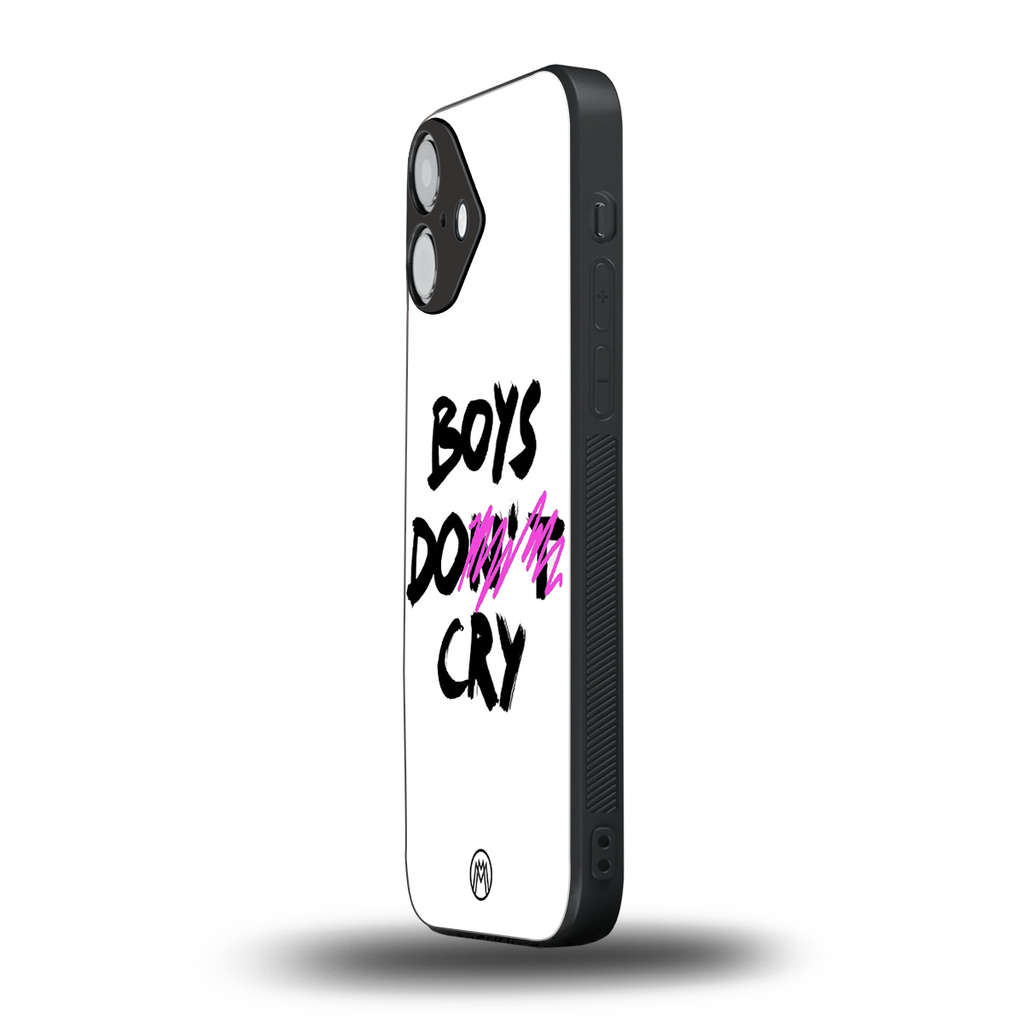 boys do cry back phone cover | glass case for iphone 16 plus
