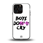 boys do cry back phone cover | glass case for iphone 16 pro
