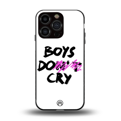boys do cry back phone cover | glass case for iphone 16 pro