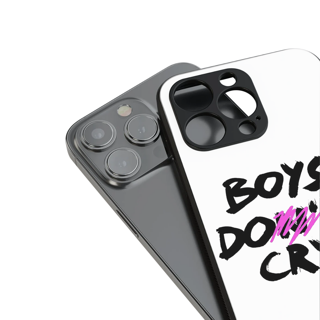 boys do cry back phone cover | glass case for iphone 16 pro max