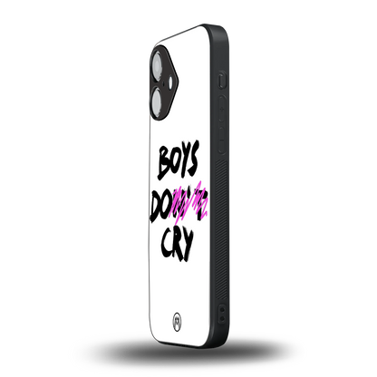 boys do cry back phone cover | glass case for iphone 16