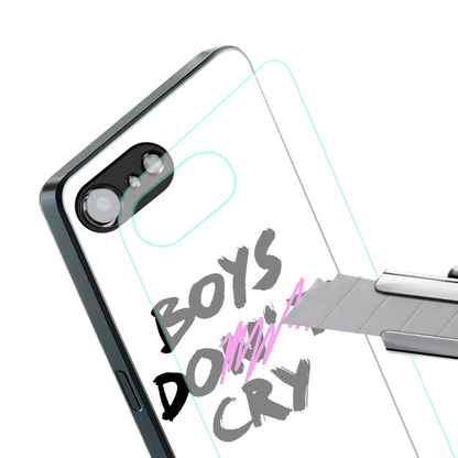 boys do cry back phone cover | glass case for iphone 16e