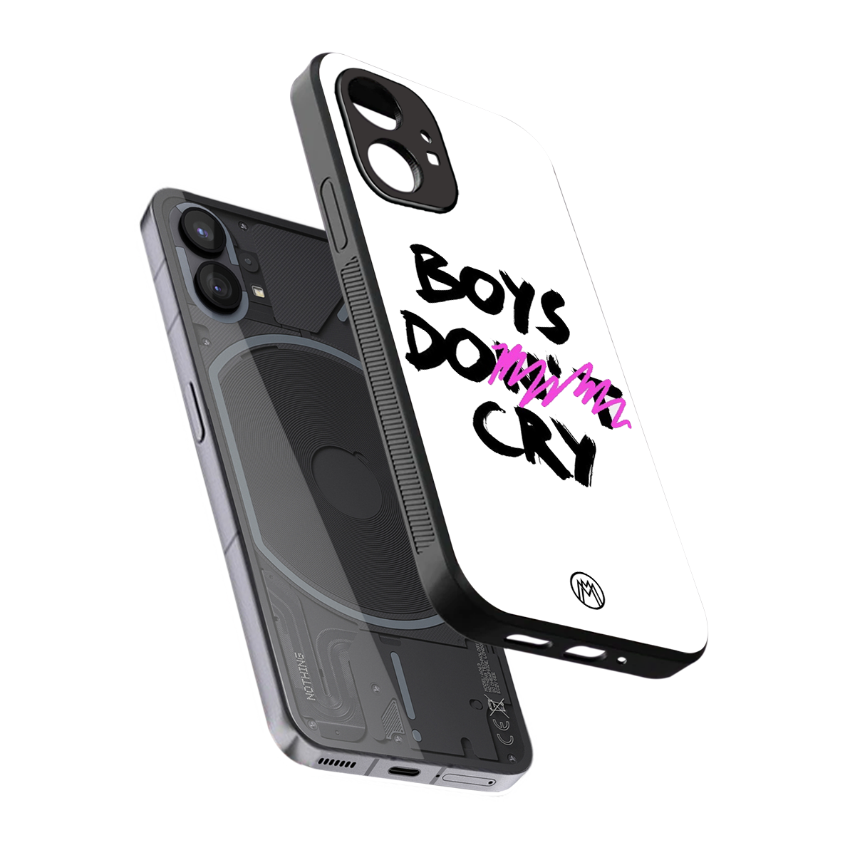 boys do cry back phone cover | glass case for nothing phone 1