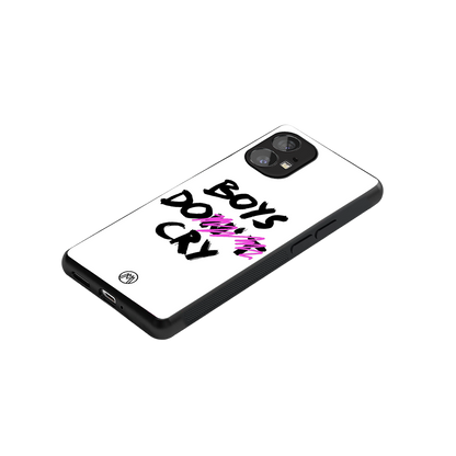boys do cry back phone cover | glass case for nothing phone 1